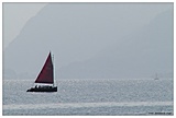 Segelboot am Traunsee, Ober&ouml;sterreich